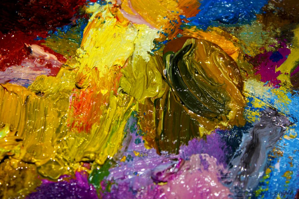 Yellow Painting Art Water