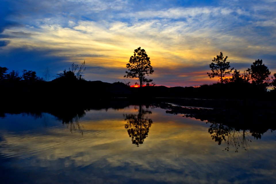 Reflection Nature Sky Sunrise