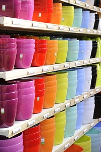 Color shelf container