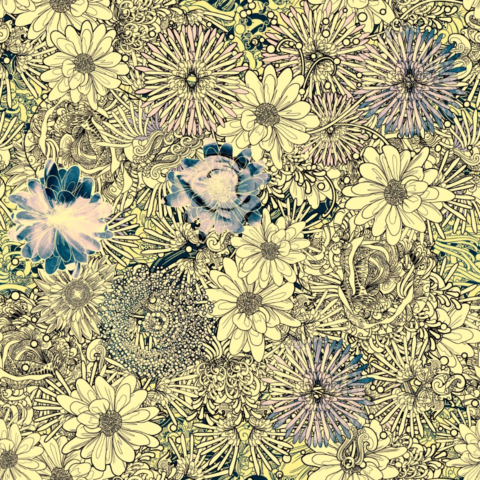 Pattern Flora Design Textile