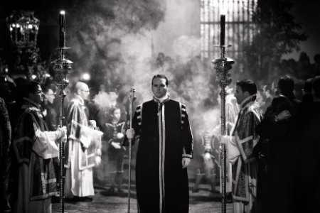 Grayscale Photography Of Priests photo