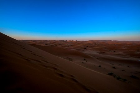 Desert Under Blue Sky View