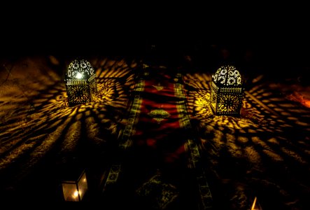Black Candle Shadow Lamps