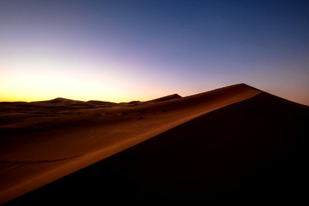Desert Sand During Golden Hour photo