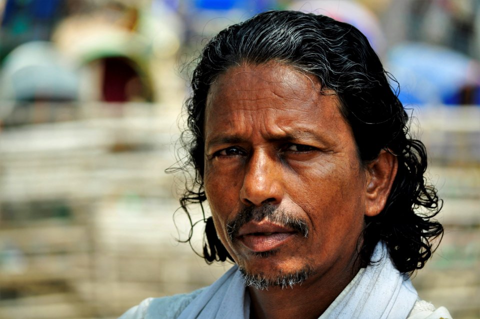 Man In White Collared Top