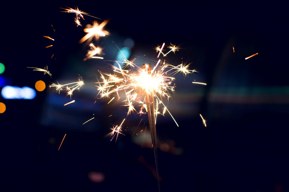 Selective Focus Photography Of Sparkler photo