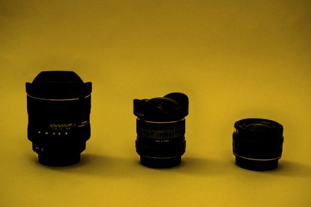 Three Black Camera Lens photo