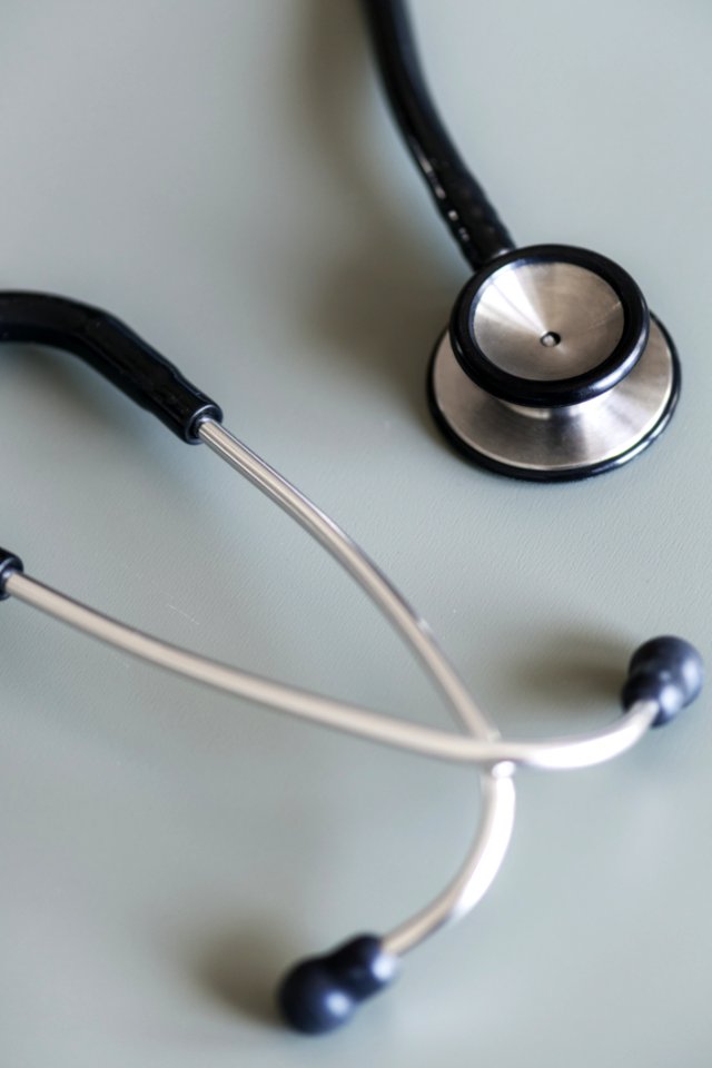 Close Up Photo Of Black And Gray Stethoscope
