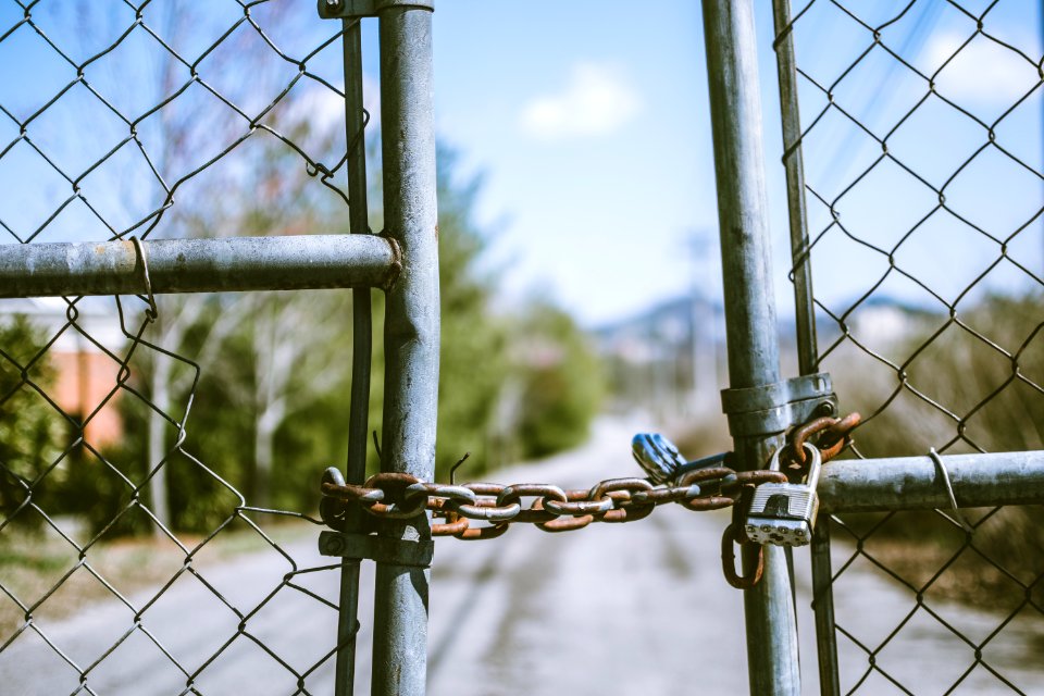 Cyclone Fence In Shallow Photography
