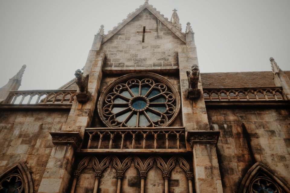 Low-angle Photo Of Brown Concrete Cathedral photo