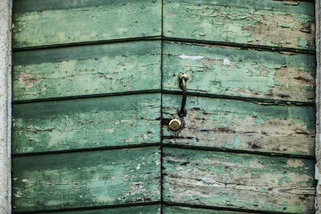 Green Wooden Door