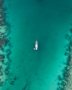 White Boat On Body Of Water photo