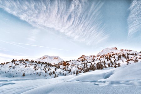 Landscape Photo Of Mountain Filled With Snow photo