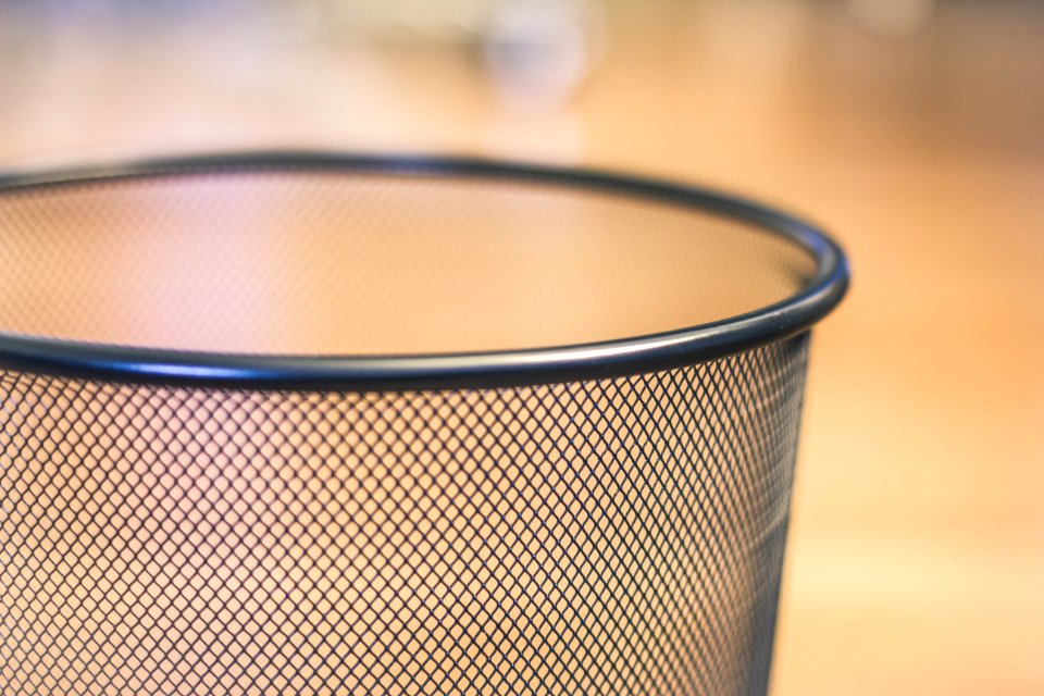 Gray Metal Mesh Cup