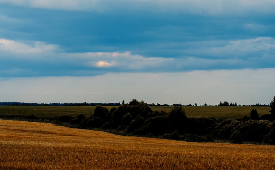 Brown Plain Under Blue Sky