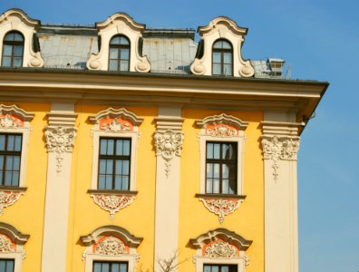 White And Yellow Painted Concrete Building