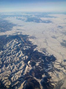 Aerial Photography Of Mountains photo