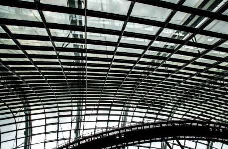Grayscale Photography Of Ceiling