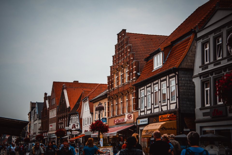 White And Brown Store Facades photo