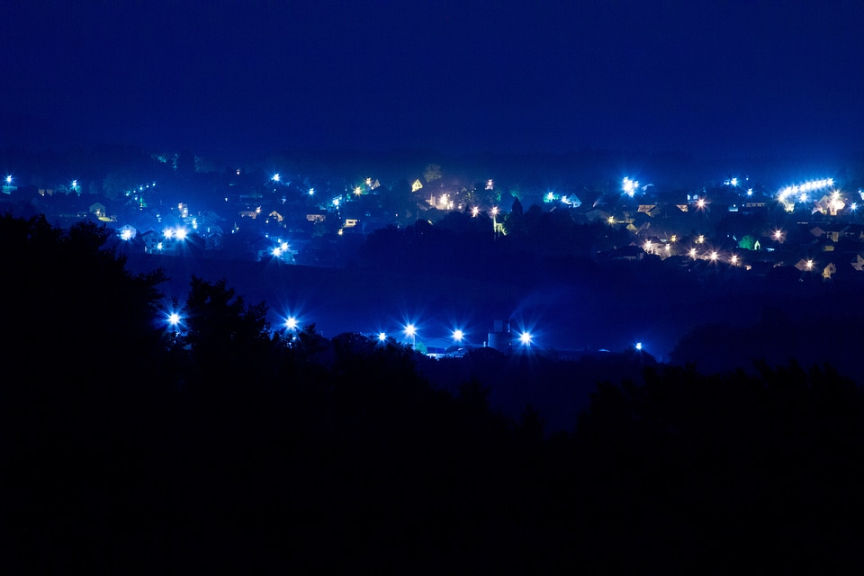 Night long exposure sky photo