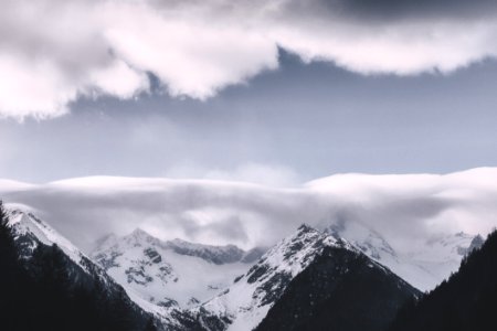Photography Of Mountains Covered With Snow photo