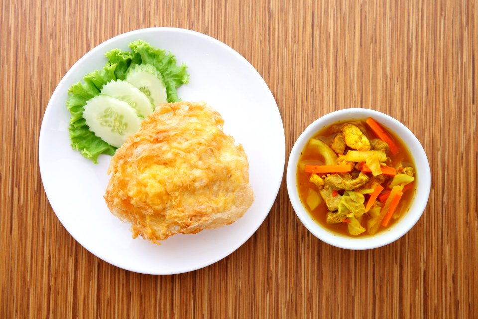 Dish Food Meal Fried Food