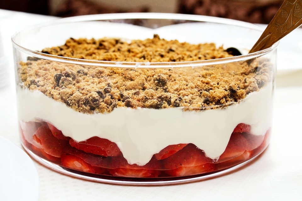 Delicious cream gourmet
