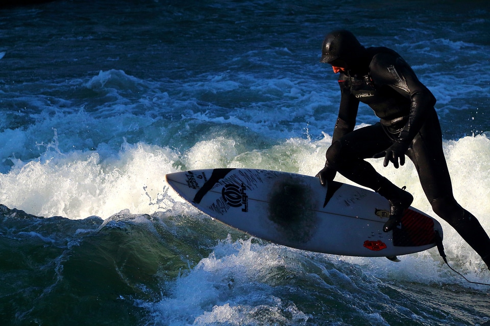 Action jump surfboard