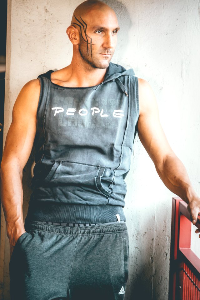 Man Wearing Black Tank Top