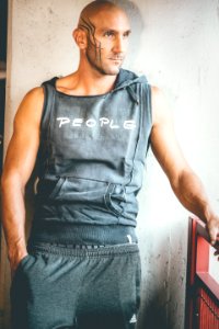 Man Wearing Black Tank Top