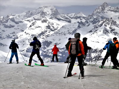 Ski Skiing Ski Equipment Mountain Range photo