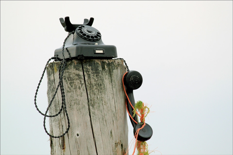 Telephone line sky historically