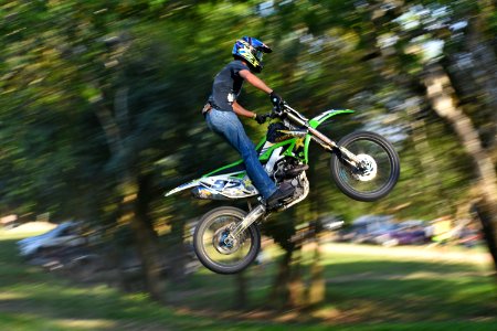 Motocross Freestyle Motocross Motorcycle Stunt Performer photo