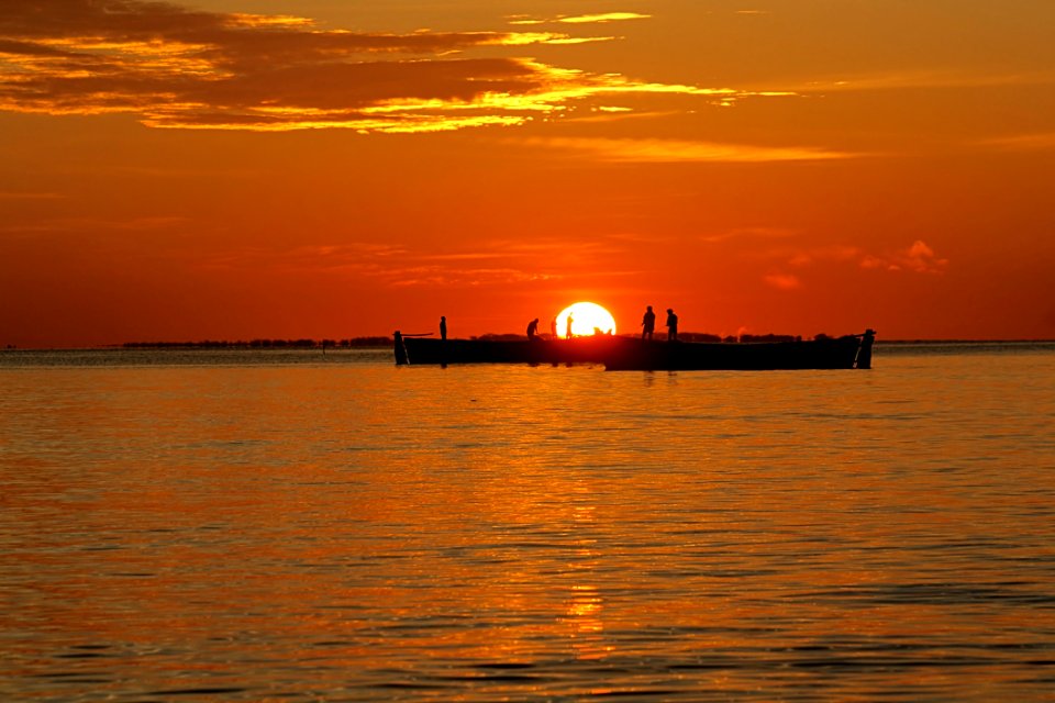 Sunset Horizon Sky Calm
