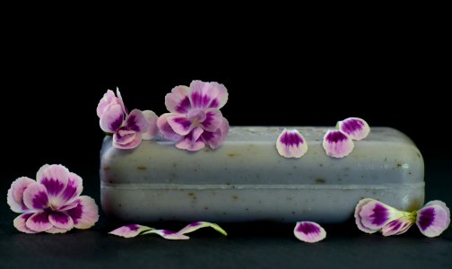 Pink Flower Purple Sugar Cake