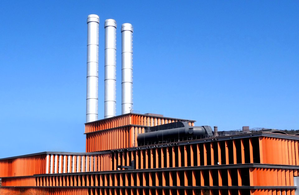 Industry Sky Silo Building