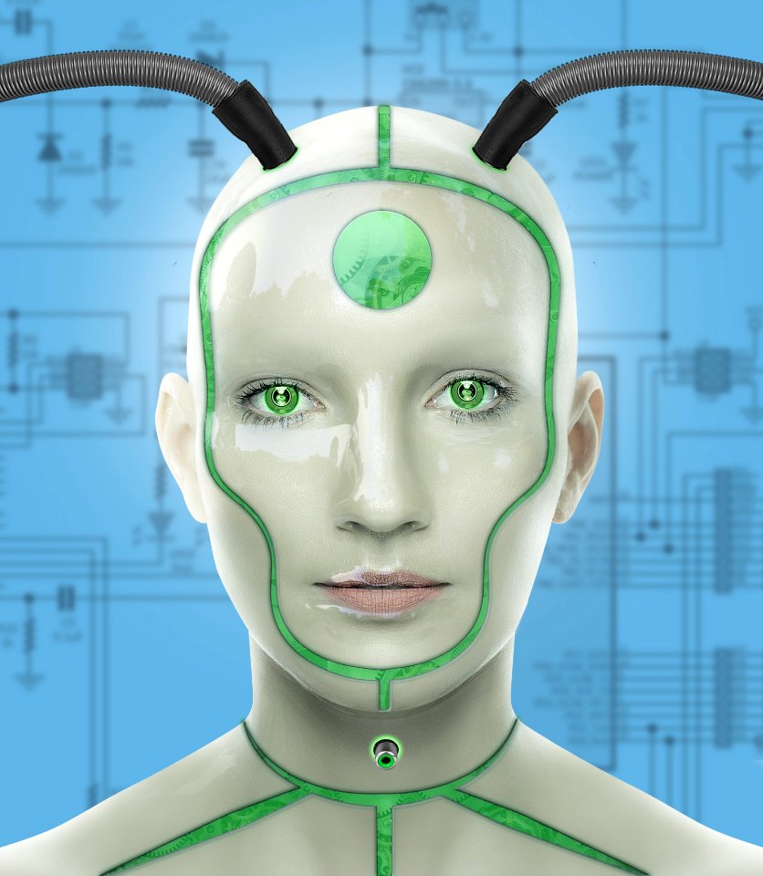 Face Green Nose Head