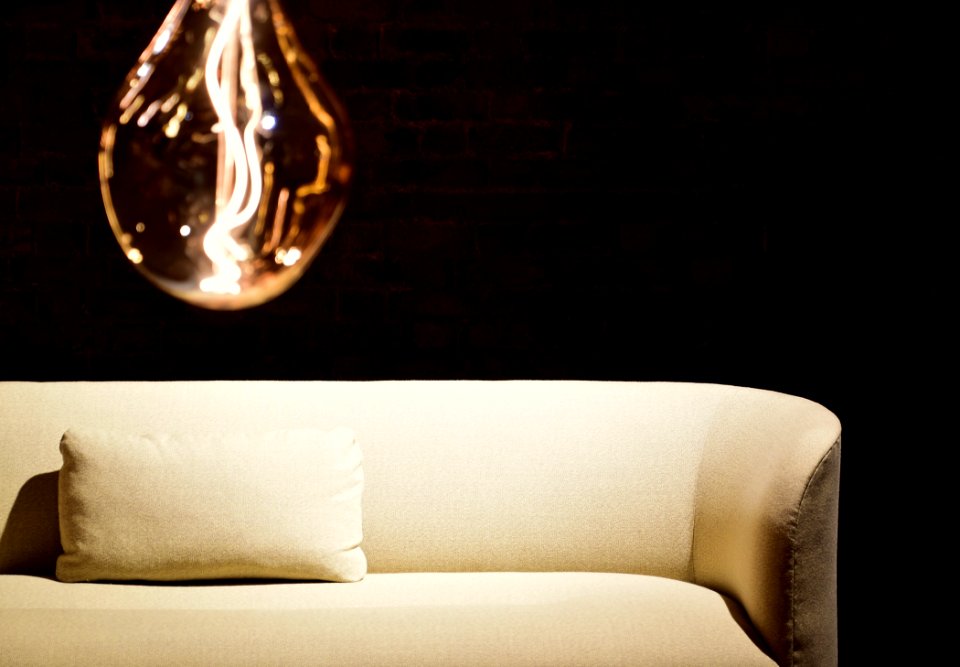 White Pillow On White Leather Sofa