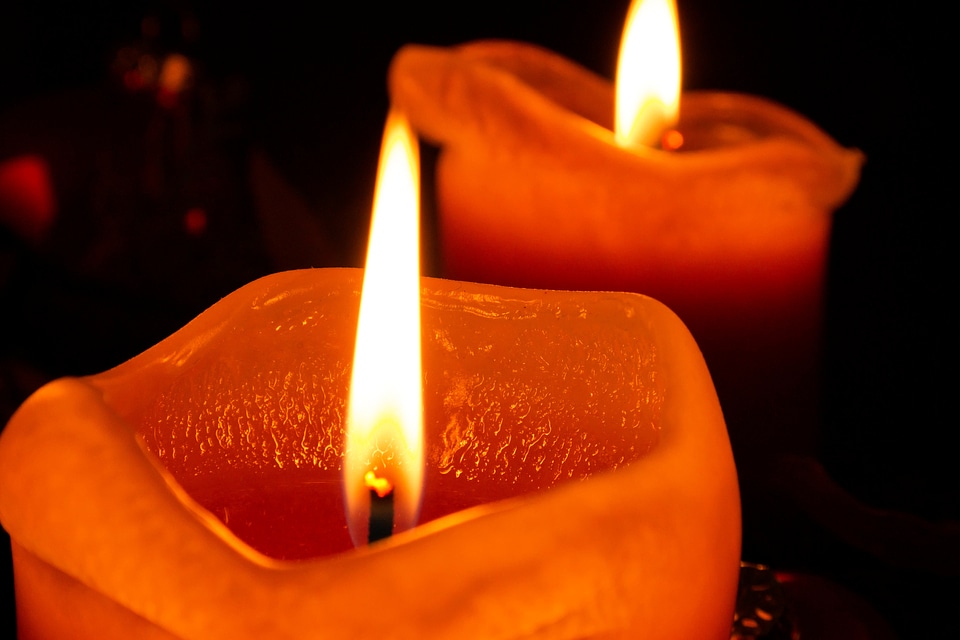 Meditative christmas flame