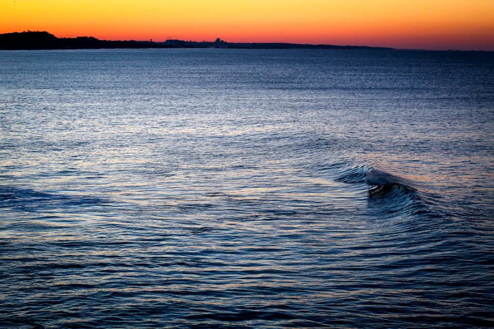 Scenic View Of The Ocean During Dusk