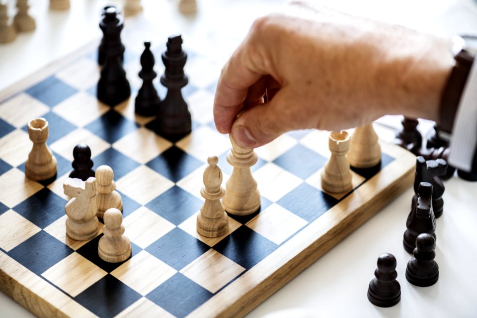 Person Holding Queen Chess Piece