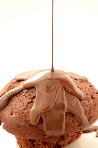Dessert eating cocoa
