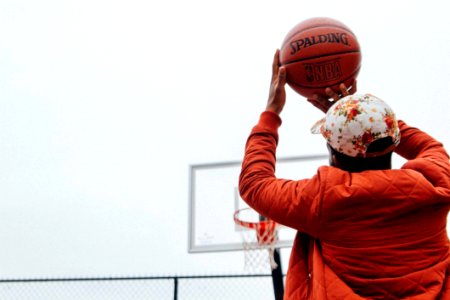 Person Holding Basketball photo