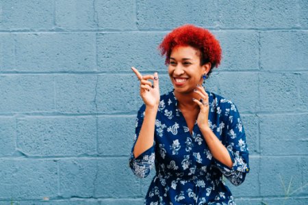 Photo Of Woman Laughing photo