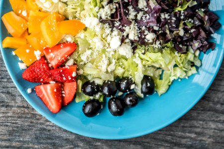 Top-view Photography Of Sliced Vegetable And Fruits photo