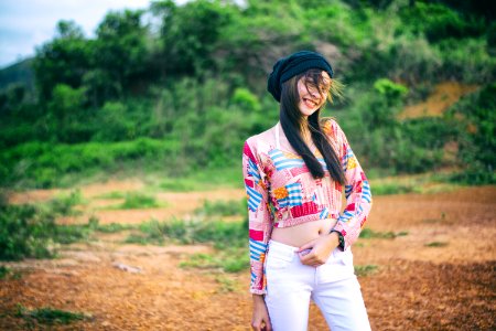 Photo Of Woman Wearing Colorful Top