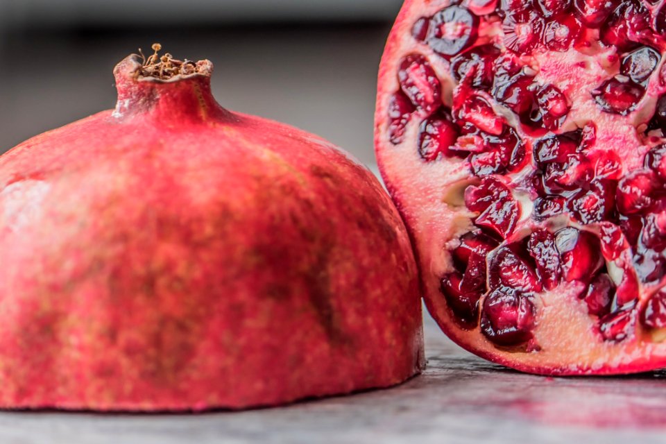 Sliced Pomegranate