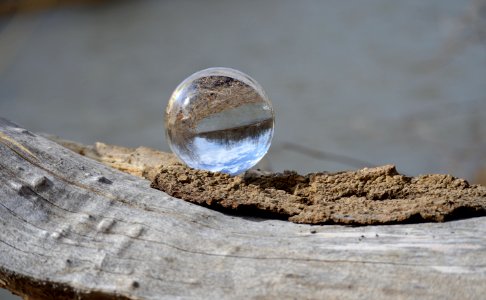 Water Drop On Brown Surface photo