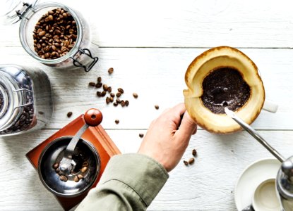 Person Making Coffee