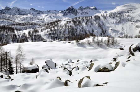 Snow Winter Wilderness Mountainous Landforms photo
